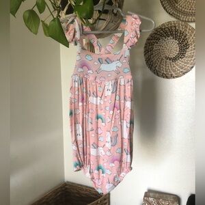 Posh Peanut Bubble Romper Olive